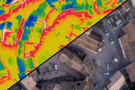 Thermogramme inspection par drone thermograpique infrarouge