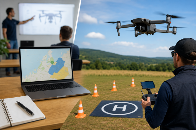 Formation théorique et pratique drone en A1/A2/A3