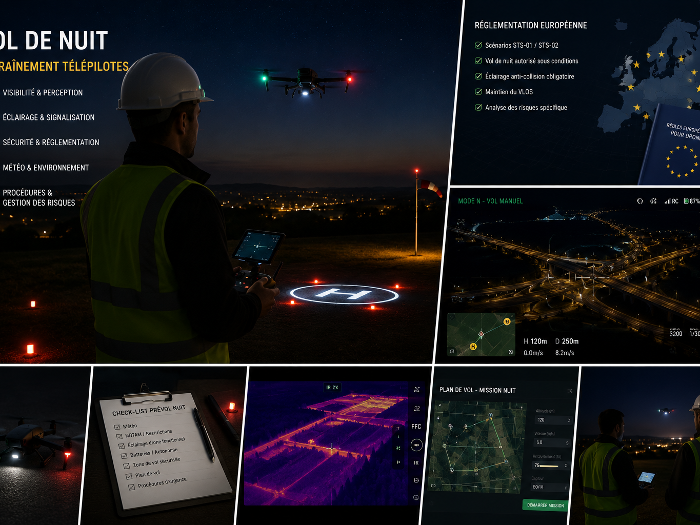 Formation vol de nuit FLYING MANTA