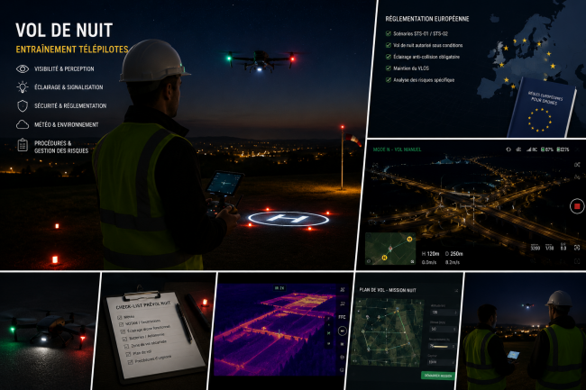 Formation vol de nuit FLYING MANTA